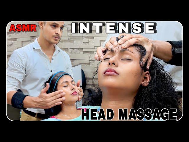 ASMR INTENSE HEAD MASSAGE & SCALP SCRATCHING WITH FACE & HAIR WASH | NECK CRACK Barber Rizwan #asmr