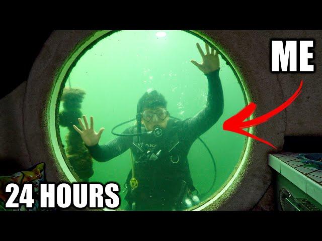 24 HOUR OVERNIGHT CHALLENGE in UNDERWATER HOTEL!