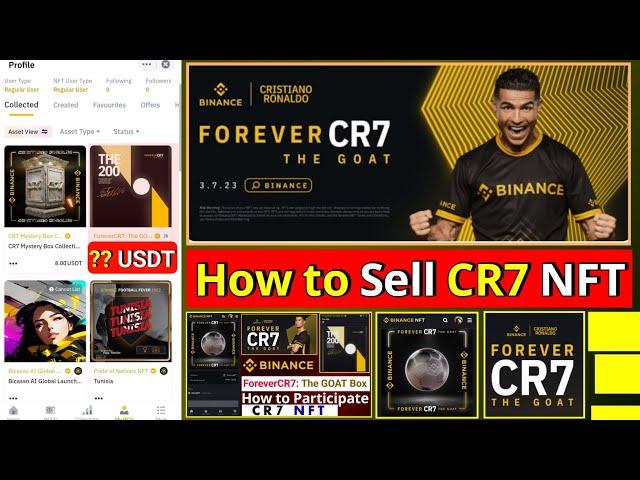How to Sell CR7 NFT on Binance NFT Marketplace || Forever CR7 The Goat Box