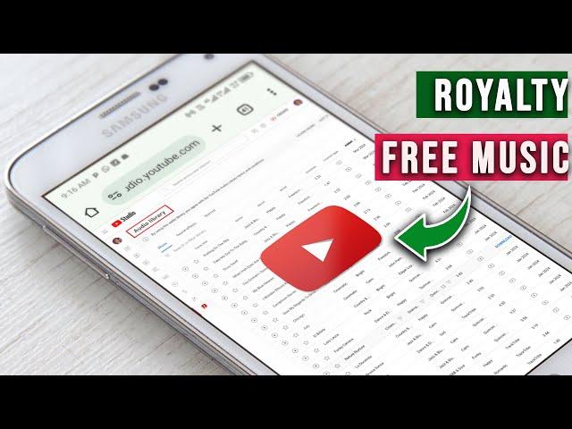 How to Access Royalty-Free Music in YouTube Audio Library in Mobile!