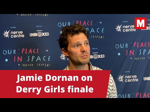 Jamie Dornan 'emotional' at Derry Girls finale | Concerns over NI politics and co-education