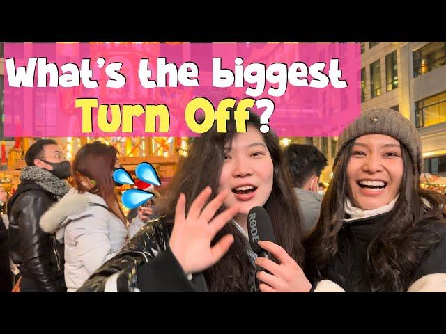 "What's the biggest turn off?" China street interview! what Chinese girls dislike about guys??