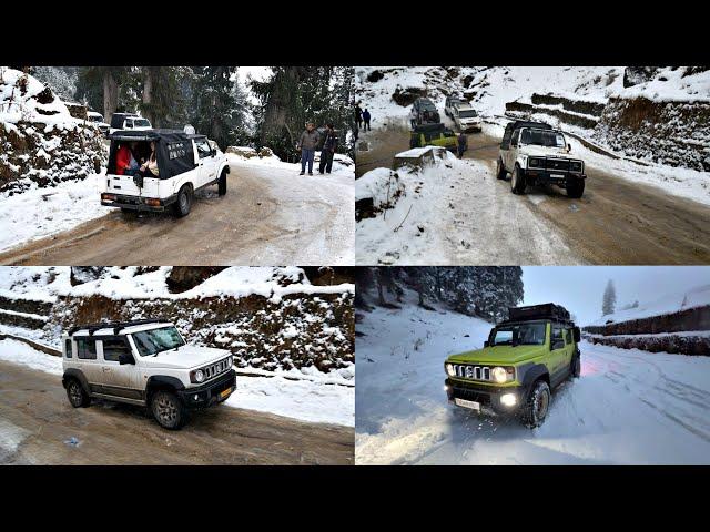 Sliding Cars’s in Black-Ice | Snowfall in Manali | Dangerous turn in Sethan