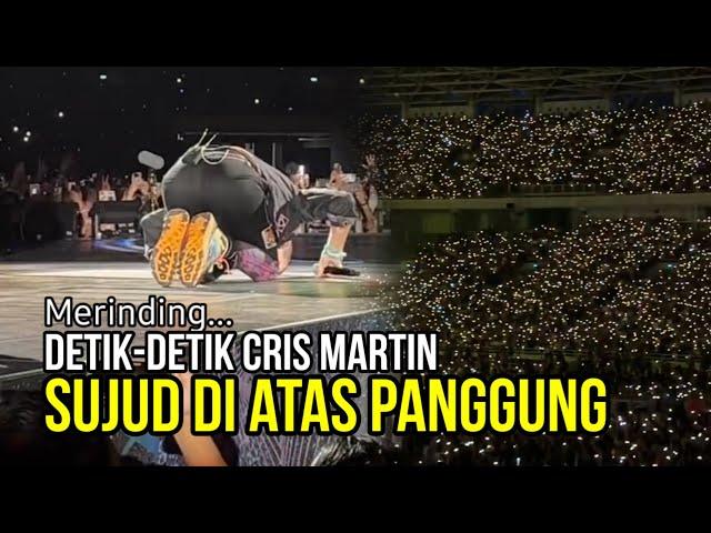 Momen Haru... Hormati Penggemarnya di Indonesia, Chris Martin sujud sebelum memulai konser.