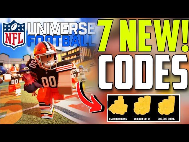 *NEW CODES* NFL UNIVERSE FOOTBALL ROBLOX CODES 2024- NFL UNIVERSE FOOTBALL CODES