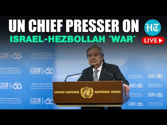 LIVE | 'World Can't Afford': UN Chief Guterres Raises Alarm Amid Israel-Hezbollah All-Out War Fears