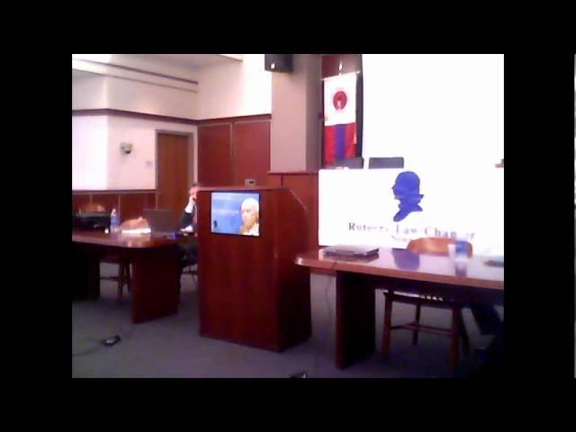 Illegal Immigration. Alan Hyde v. Hans von Spakovsky at Rutgers Federalist Society (Newark)-5