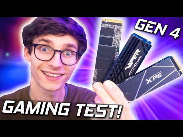 Are PCIe 4.0 SSDs Worth It For GAMING? - Gen 4 vs Gen 3 vs SATA vs HDD Gaming PC Load Speed Test!