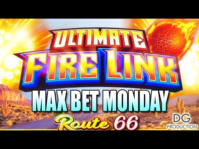 Ultimate Fire Link Heating Up Route 66 UFL MAX BET MADNESS EP#036 Slot Machine Las Vegas Casino OMG