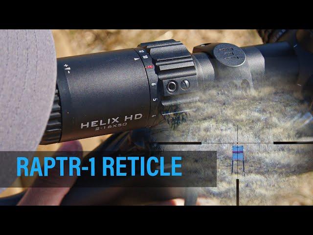 RAPTR-1 RETICLE TUTORIAL – with Element Optics' Helix HD 2-16x50