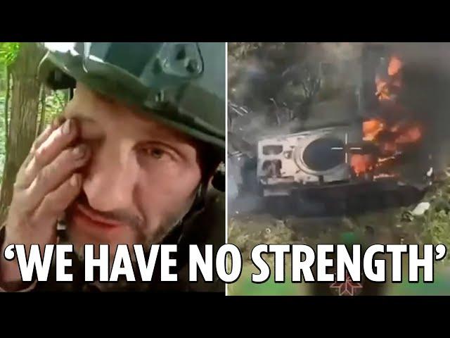 Russian soldier begs to surrender in harrowing frontline video as Ukraine halts Putin's latest push