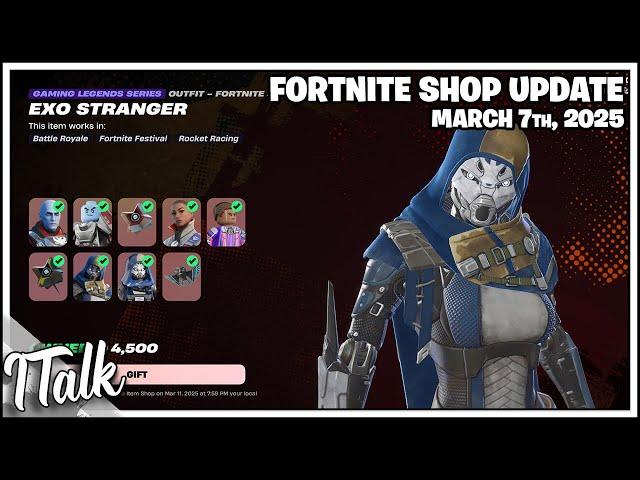 DESTINY IS BACK & MORE! Fortnite Item Shop [March 7th, 2025] (Fortnite Chapter 6)