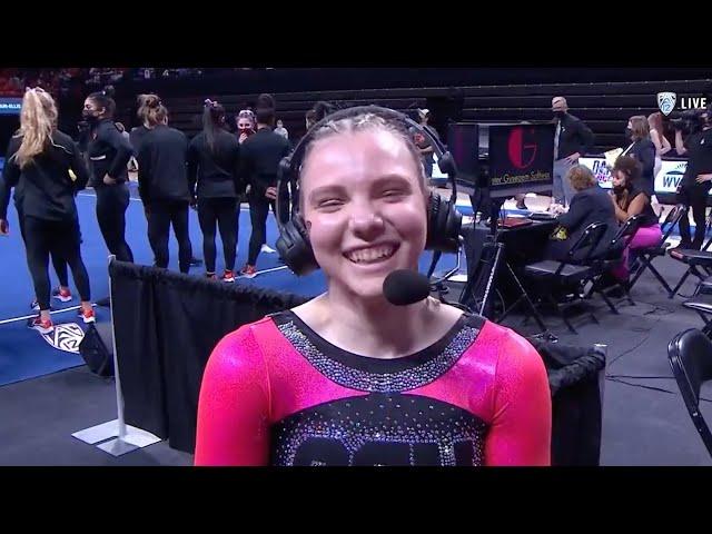 Jade Carey joins Pac-12 Networks after her first collegiate perfect 10