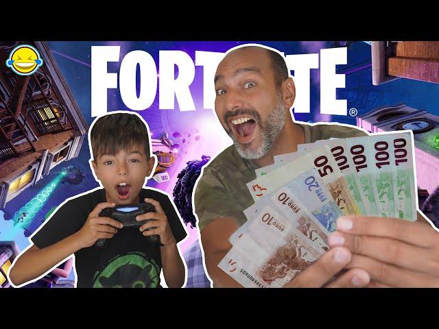 SI HAGO 30 KILLS EN FORTNITE MI PADRE ME REGALA 1000€ Jordi y Bego Momentos Divertidos