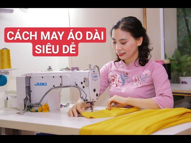 #05/CÁCH GHÉP THÂN ÁO DÀI, MAY TÀ VÀ  LY CỰC DỄ