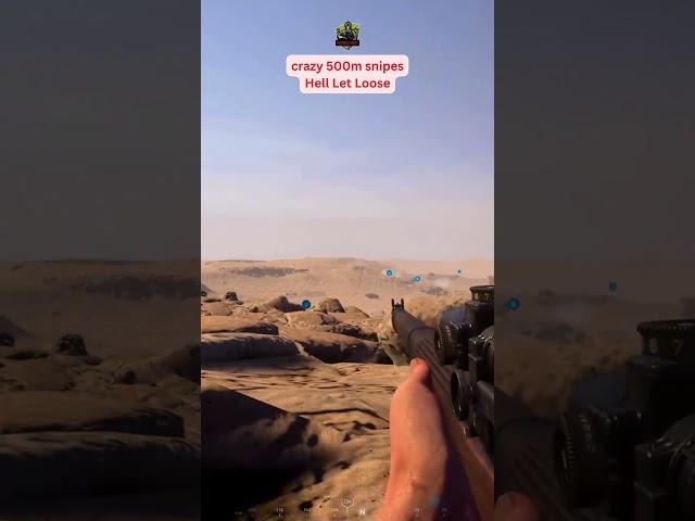INSANE 500M SNIPES - Hell Let Loose #hellletloose #hellletloosegameplay #gaming #shorts #FPS #ww2