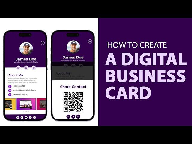 How to Create a Digital Business Card Using Elementor