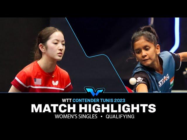 Sreeja Akula vs Rachel Sung | WS Qual | WTT Contender Tunis 2023