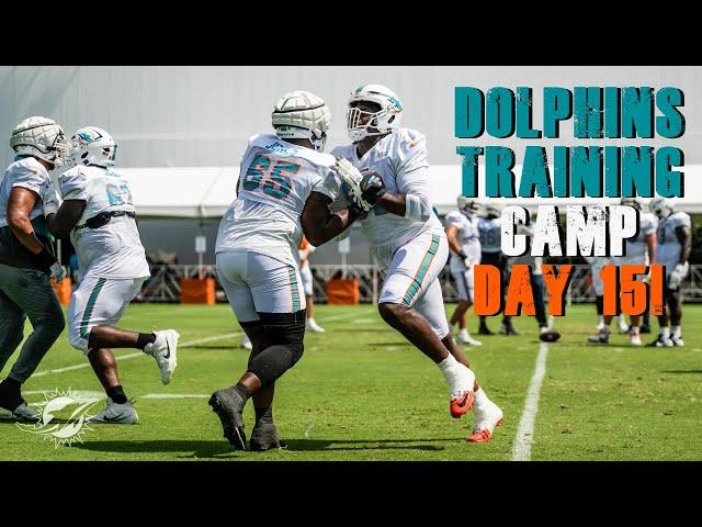 Miami Dolphins 2024 Training Camp Day 15!