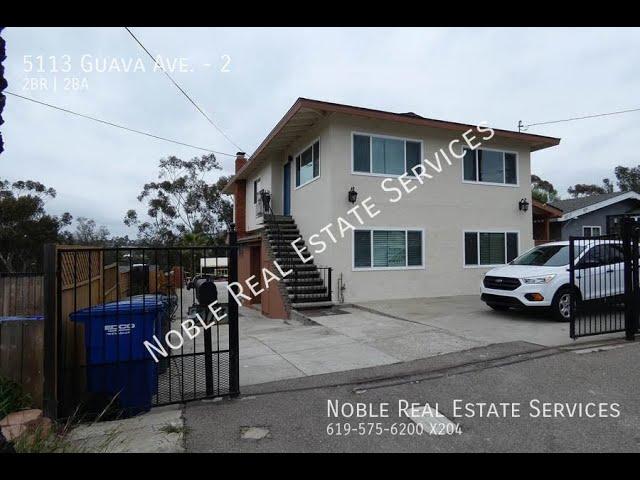 496- 5113 Guava Ave. #2, La Mesa, CA 91942 for Rent 2BR/2BA by La Mesa Property Management