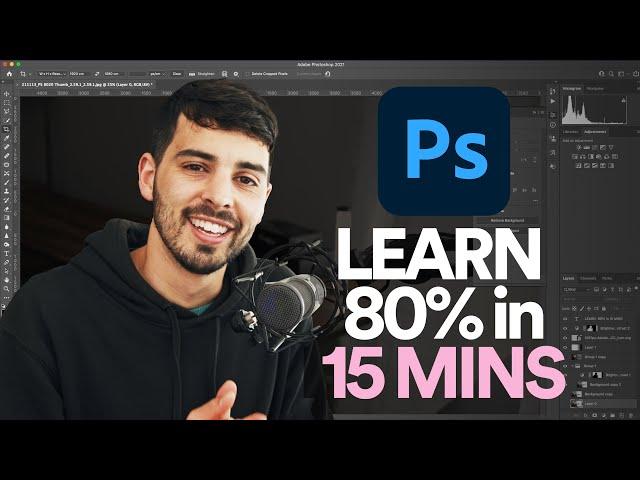 Learn 80% of photoshop in 15 minutes - 80/20 Pareto Principle