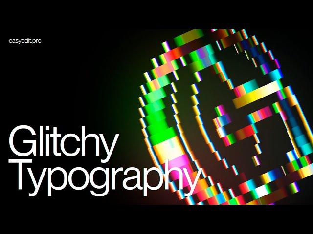 Glitchy Text Animation Tutorial | Glitch Effect in After Effects