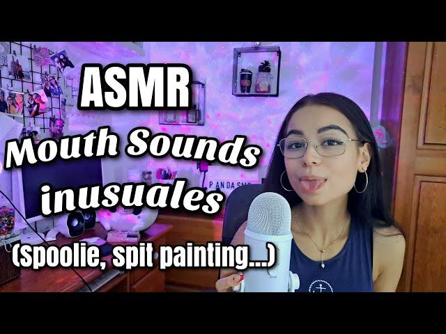 ASMR MOUTH SOUNDS INUSUALES! Spoolie asmr, spit painting...| ASMR en español para dormir | Pandasmr