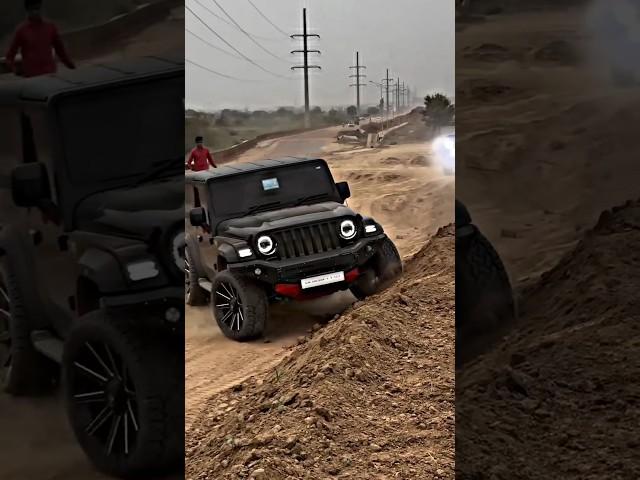 THAR ROXX 4X4 POWER ATTITUDE  OFF-ROADING |RUSSIAN SONG LYRICS #shortsfeed #shorts #thar #mahindra