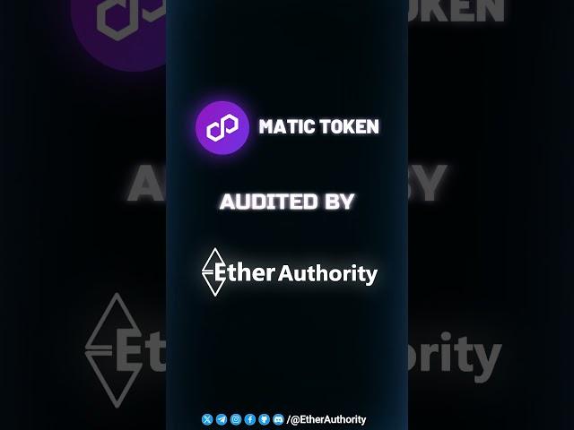 MATIC TOKEN Audited By EtherAuthority