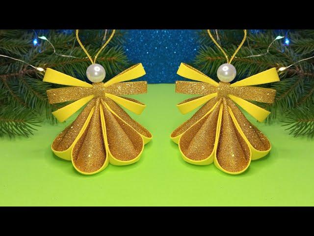 ANGELSАНГЕЛ из фоамиранаDIY Christmas Angels Foam EvaAdornos navideños ÁNGELChristmas Ornaments