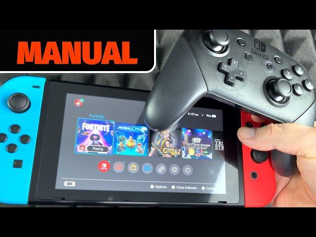 Nintendo Switch Pro Controller Set Up Manual