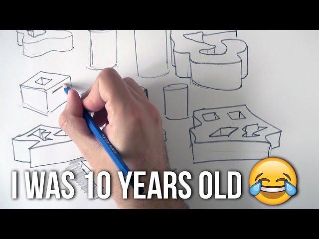 Learn to Draw 3D Shapes Immediately | Sketching Technique I Invented When I was 10