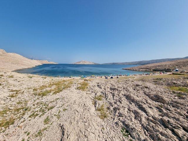 Dashcam - Fahrt  Beach Ručica / Plaža Ručica von Metajna - Novalja Zrce auf d. Insel Pag in Kroatien