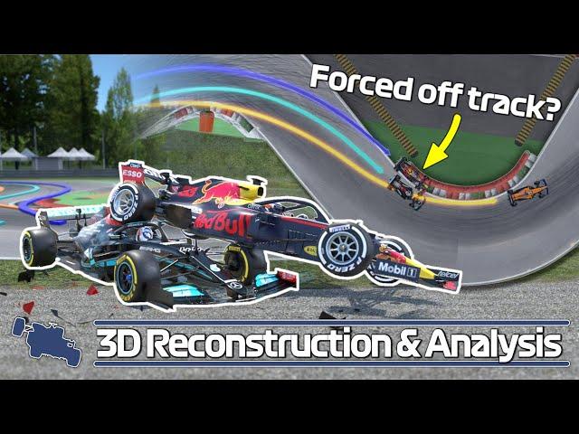 Hamilton vs Verstappen 3D Crash Animation - 2021 Italian GP