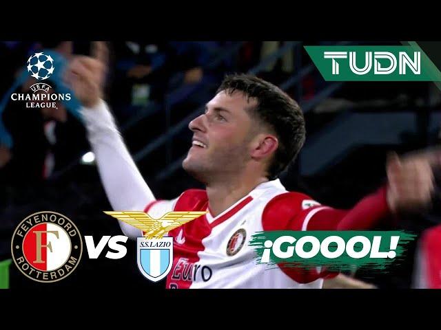 ¡GOOL DE SANTI! ¡GOOL DE GIMÉNEZ! | Feyenoord 1-0 Lazio | UEFA Champions League 2023/24 | TUDN