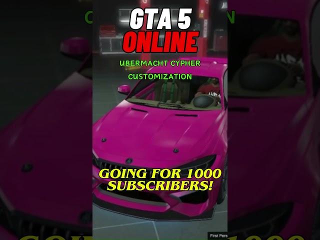 GTA 5 Online - Ubermacht Cypher Customization #gta #gta5online #gta5 #gtacustomization #ubermacht