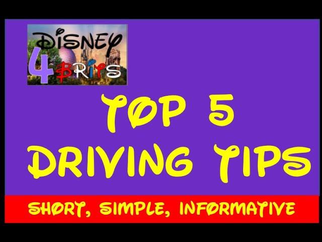 Disney4Brits Top 5 - Driving