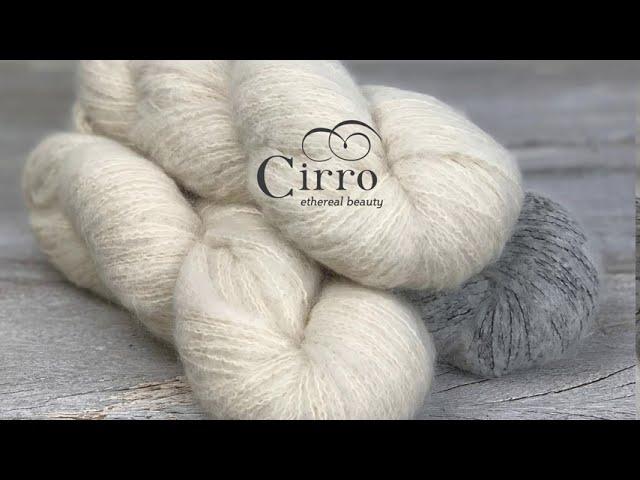 Atmosphere in the Fibre Co.'s new brushed yarn: Cirro