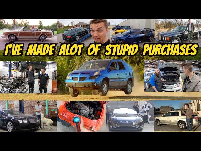 My 10 DUMBEST car purchases EVER show why I keep making the SAME MISTAKE! (Don't do this)