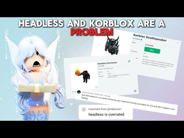 headless and korblox are a PROBLEM, here’s why || roblox rant 2024