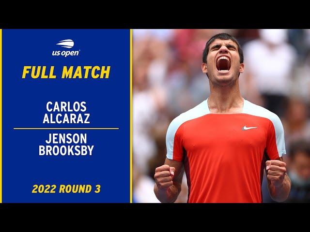 Carlos Alcaraz vs. Jenson Brooksby Full Match | 2022 US Open Round 3