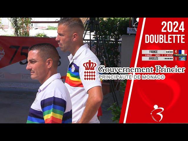 FRANCE (Rocher/Sarrio) vs ARGELÈS : Le doublette à pétanque le plus relevé au monde - Monaco 2024