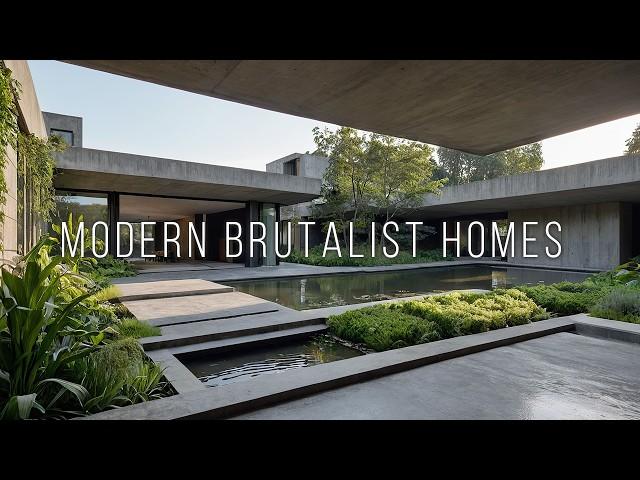 Modern Brutalist Homes: Raw Concrete Meets Contemporary Luxury