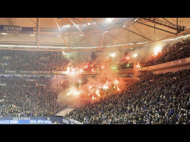 FC Schalke 04 - SC Preussen Münster starker Support von fast 7000 Fans aus Münster