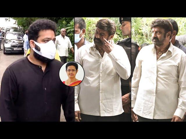 NTR And Balakrishna Visuals At Uma Maheswari Residence | Kalyan Ram | TheNewsQube.com