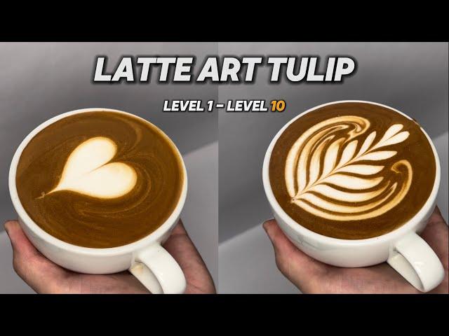 Latte Art Tulip 1 to 10 Layers