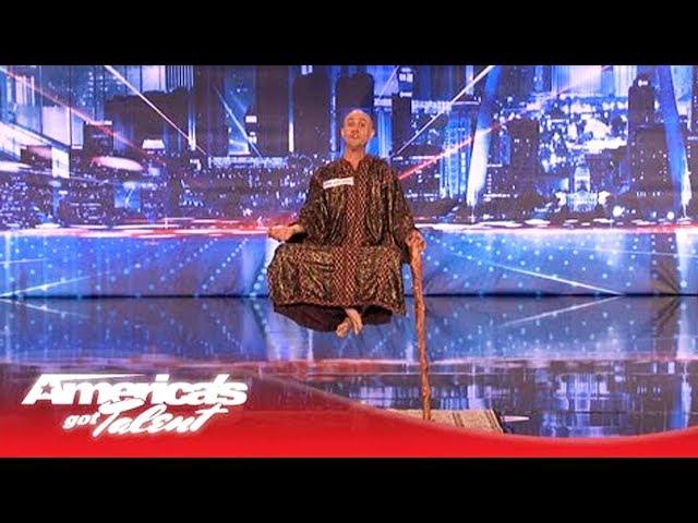 Special Head Levitates and Shocks the Crowd - America's Got Talent