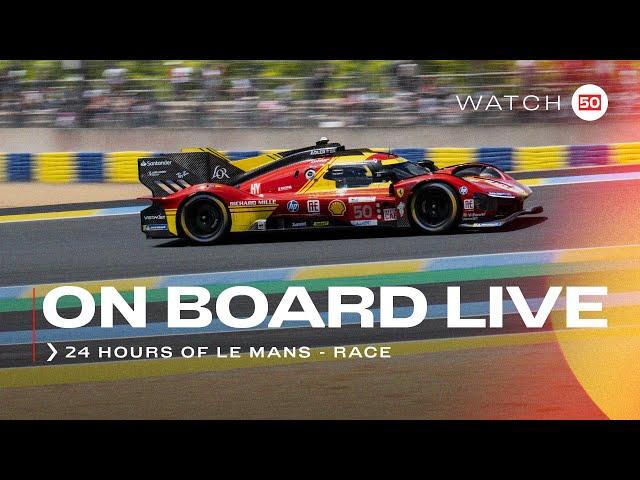 Onboard the #50 LIVE race action at 24H of Le Mans 2024 | Ferrari Hypercar Part 2