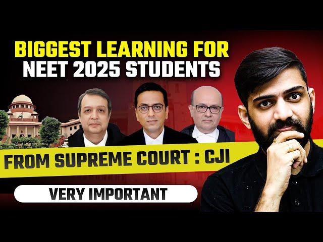 Supreme Court on NEET 2025 | Biggest learning For NEET 2025 | NEET 2025 Latest Update