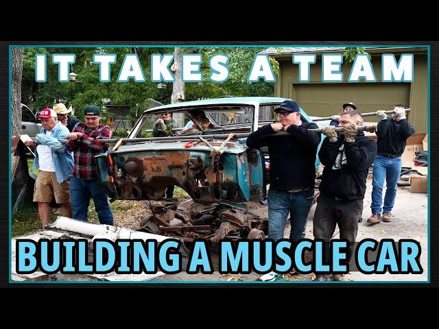 IT TAKES A TEAM TO BUILD A MUSCLE CAR!  427 GALAXIE #team